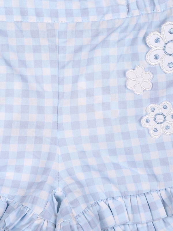 Blue And White Checkered Shorts image number 2